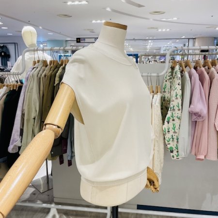 핫픽스 캡소매 니트