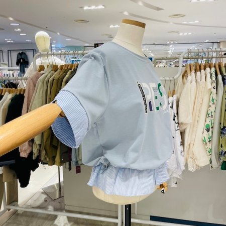 레스트 ST셔츠 배색 티셔츠