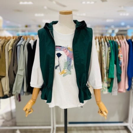 뉴 밴드 후드 베스트