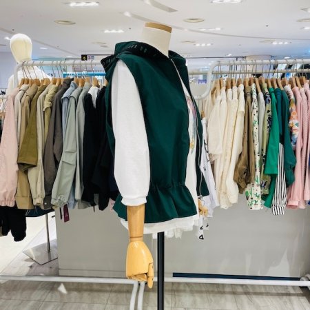 뉴 밴드 후드 베스트