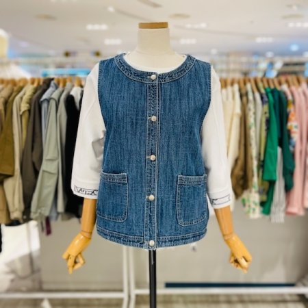 버튼 데님 베스트