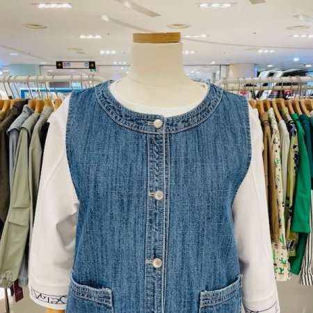 버튼 데님 베스트