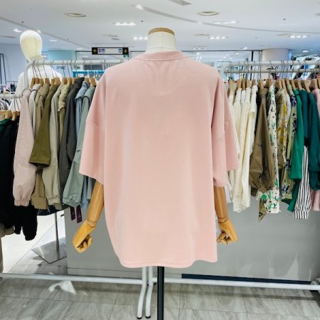 사선 밑트임 티셔츠