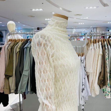 시스루 짜임 티셔츠