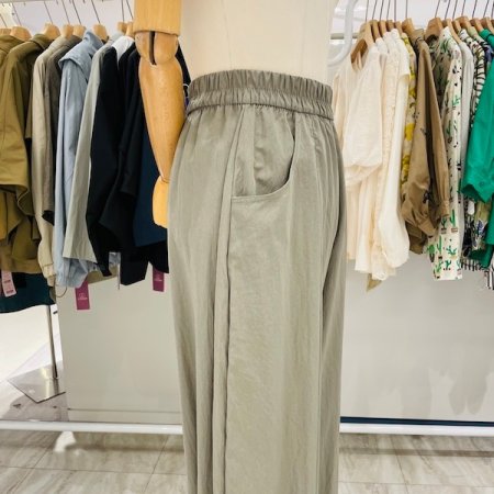 올 밴딩 통 7부 팬츠