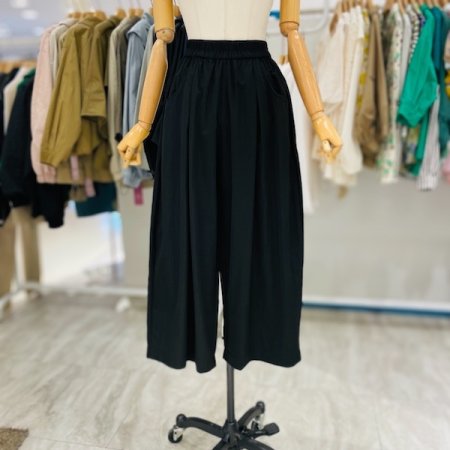 올 밴딩 통 7부 팬츠