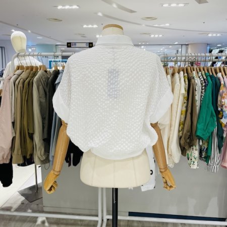 밑단 스트링 배색 셔츠