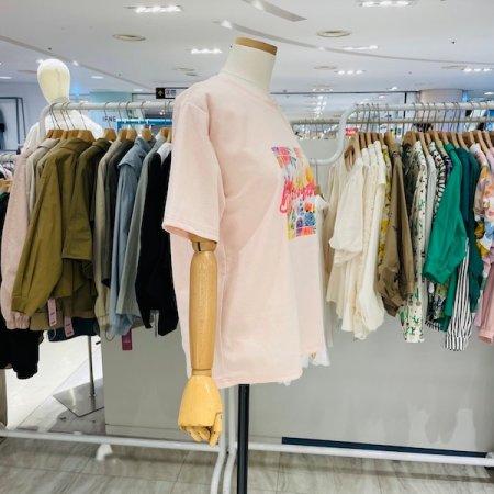 해피 블루밍 반팔 티셔츠