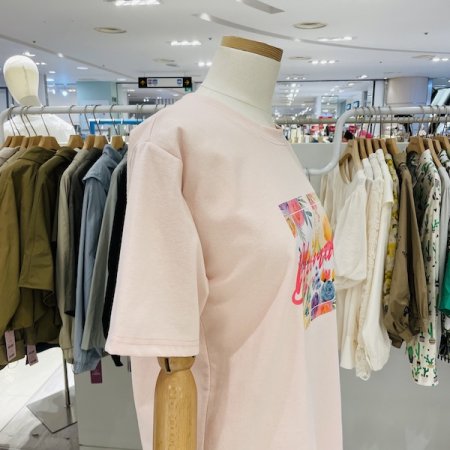 해피 블루밍 반팔 티셔츠