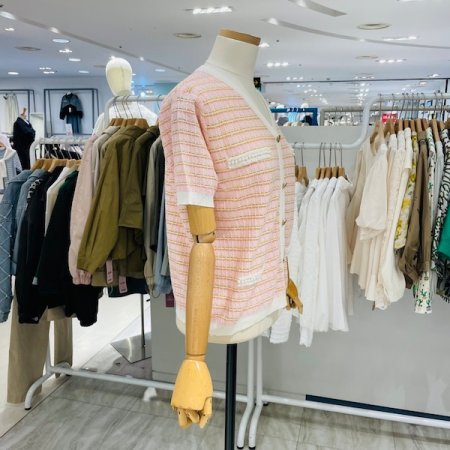 진주 트위드 가디건