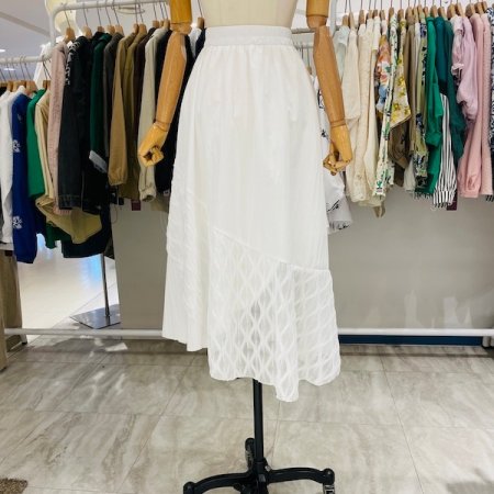 물결 펄 롱 스커트