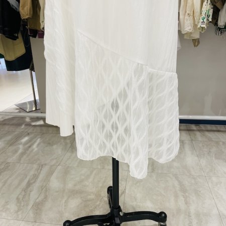 물결 펄 롱 스커트