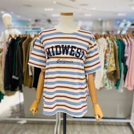 멀티컬러 반팔티셔츠