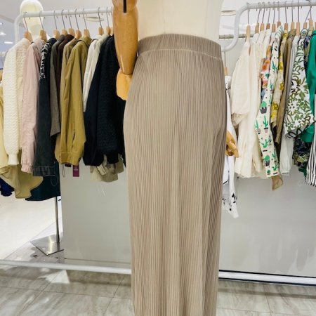 플리츠 밴딩 와이드팬츠