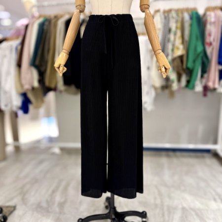 썸머 주름 통팬츠