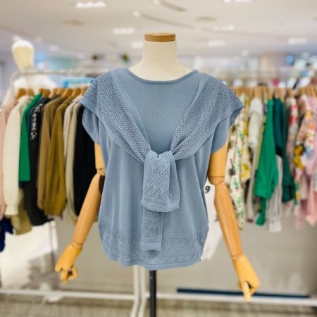 여름 케이프 세트 니트