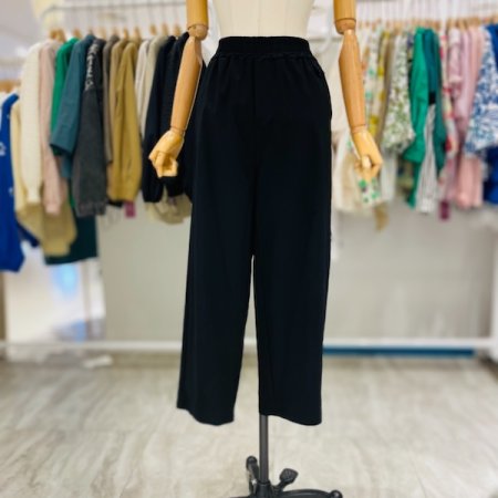 올밴딩 사이드 버튼 배기팬츠