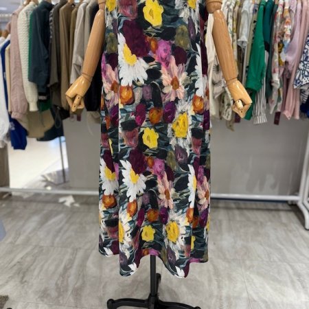 나염 민소매 원피스