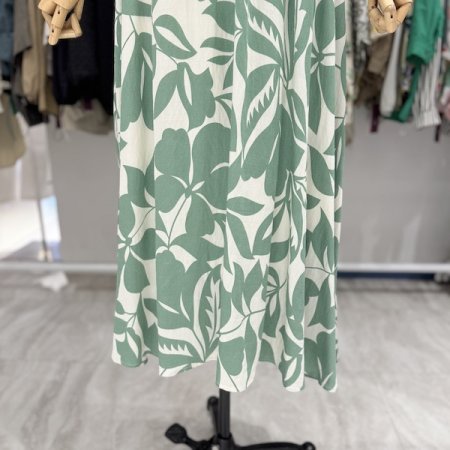 올 밴딩 야자수 스커트