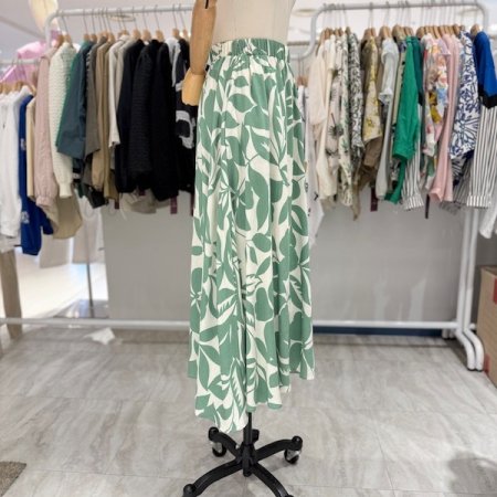 올 밴딩 야자수 스커트