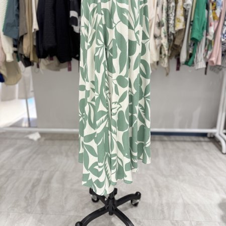 올 밴딩 야자수 스커트