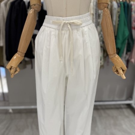 올 밴딩 끈 폴리 팬츠