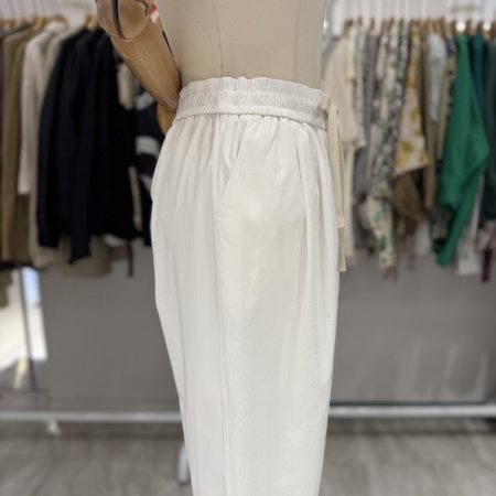 올 밴딩 끈 폴리 팬츠