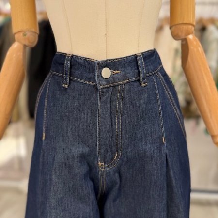 원턱 8부 큐롯 팬츠