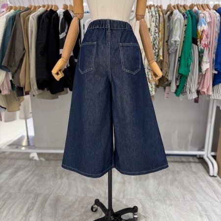 원턱 8부 큐롯 팬츠