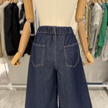 원턱 8부 큐롯 팬츠