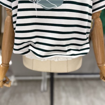 줄무늬 튤립 티셔츠