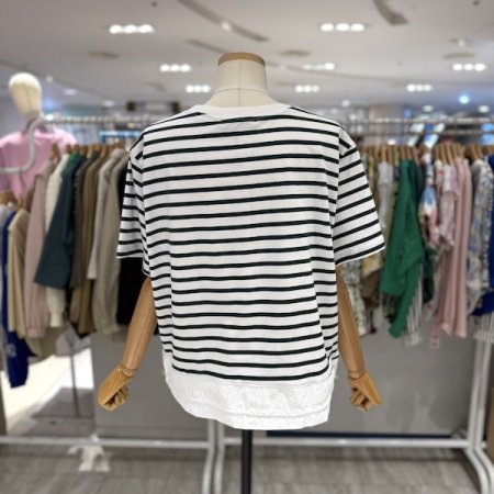 줄무늬 튤립 티셔츠