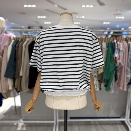 줄무늬 튤립 티셔츠