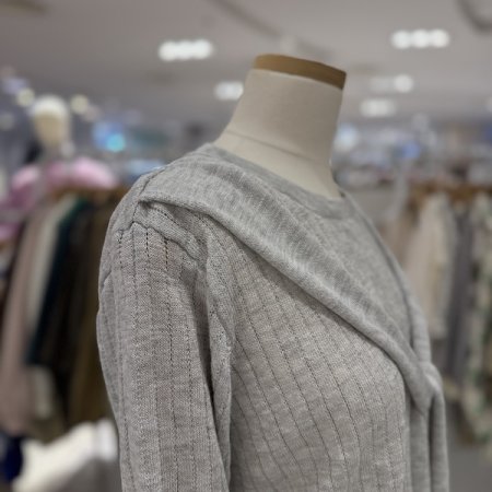 자수 케이프 니트