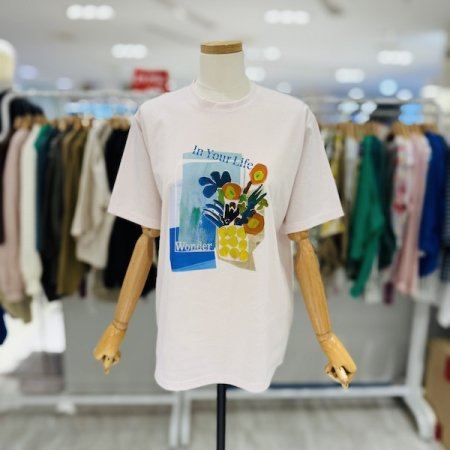 라이프 플라워 티셔츠