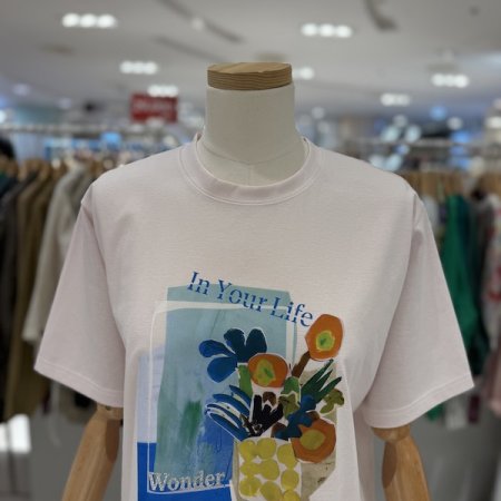 라이프 플라워 티셔츠