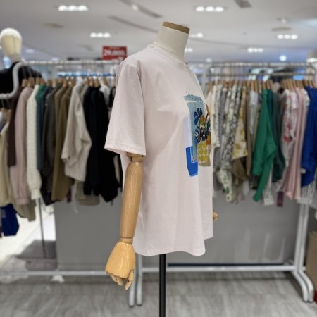 라이프 플라워 티셔츠