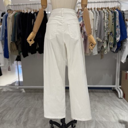 면 스판 일자핏 팬츠