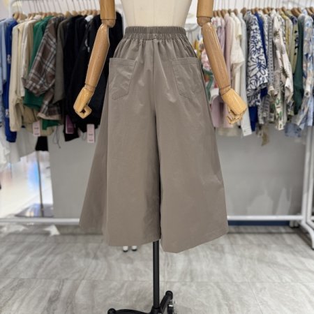 7부 반밴딩 치마바지