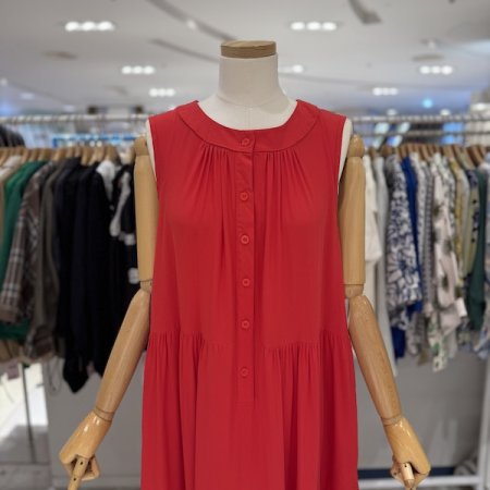 3단 캉캉 민소매 원피스