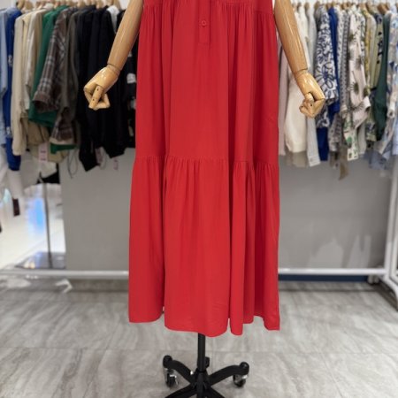 3단 캉캉 민소매 원피스