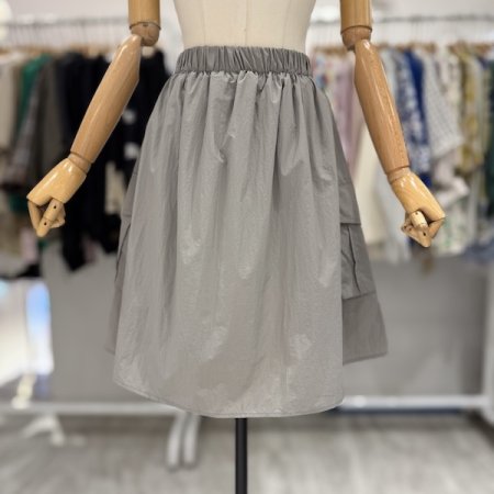 포켓 5부 스커트