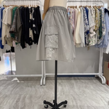 포켓 5부 스커트