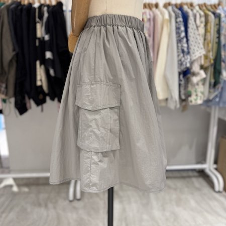 포켓 5부 스커트