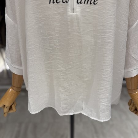 넥 지퍼 후드 나염 티셔츠