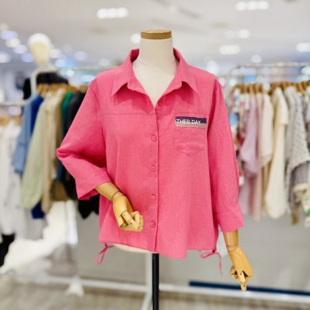 비비드 컬러 7부 자켓