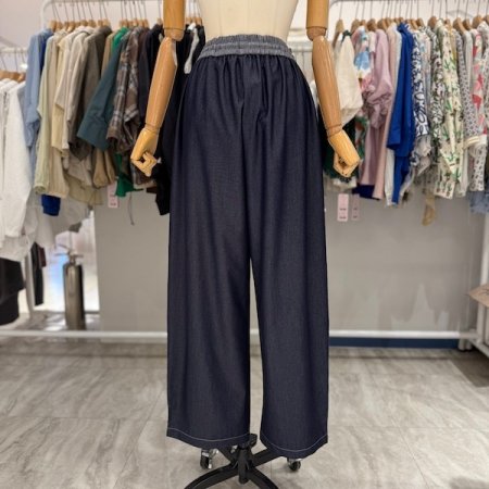 썸머 스트링 데님 팬츠