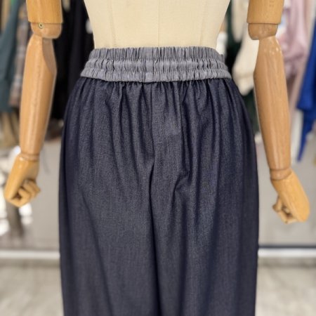 썸머 스트링 데님 팬츠