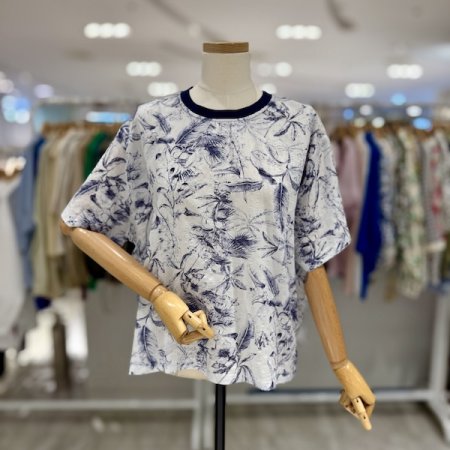 플라워 쿨 블라우스