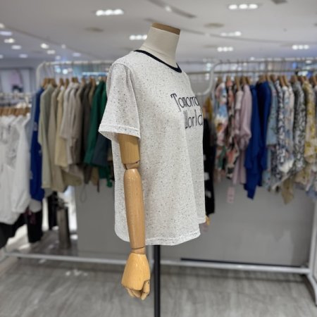 배색 투모로 티셔츠